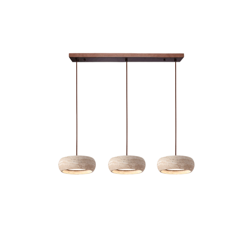 Lampa Wisząca Wabi-Sabi Trawertyn – Cylindryczny Design z Naturalnego Kamienia