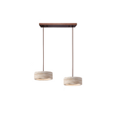 Lampa Wisząca Wabi-Sabi Trawertyn – Cylindryczny Design z Naturalnego Kamienia