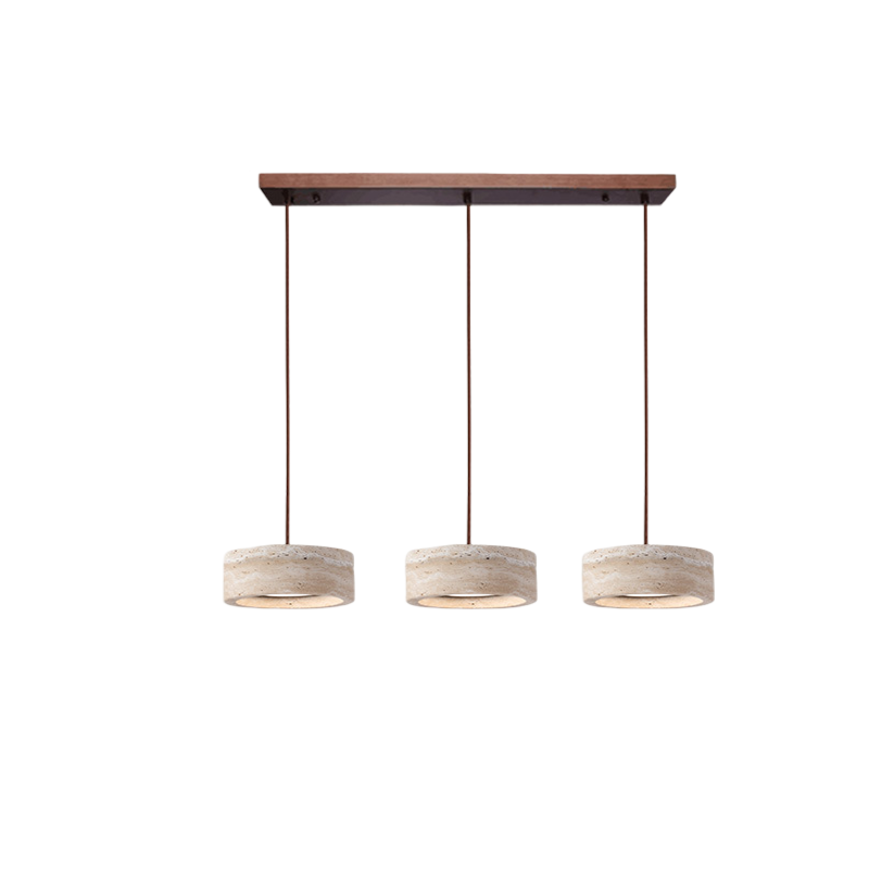 Lampa Wisząca Wabi-Sabi Trawertyn – Cylindryczny Design z Naturalnego Kamienia