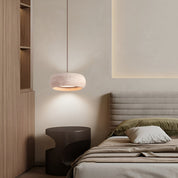 Lampa Wisząca Wabi-Sabi Trawertyn – Cylindryczny Design z Naturalnego Kamienia
