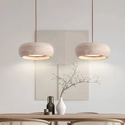 Lampa Wisząca Wabi-Sabi Trawertyn – Cylindryczny Design z Naturalnego Kamienia
