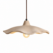 Lampa Wisząca Wabi-Sabi z Cementu – Organiczny Kwiatowy Design