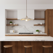 Lampa Wisząca Wabi-Sabi z Cementu – Organiczny Kwiatowy Design