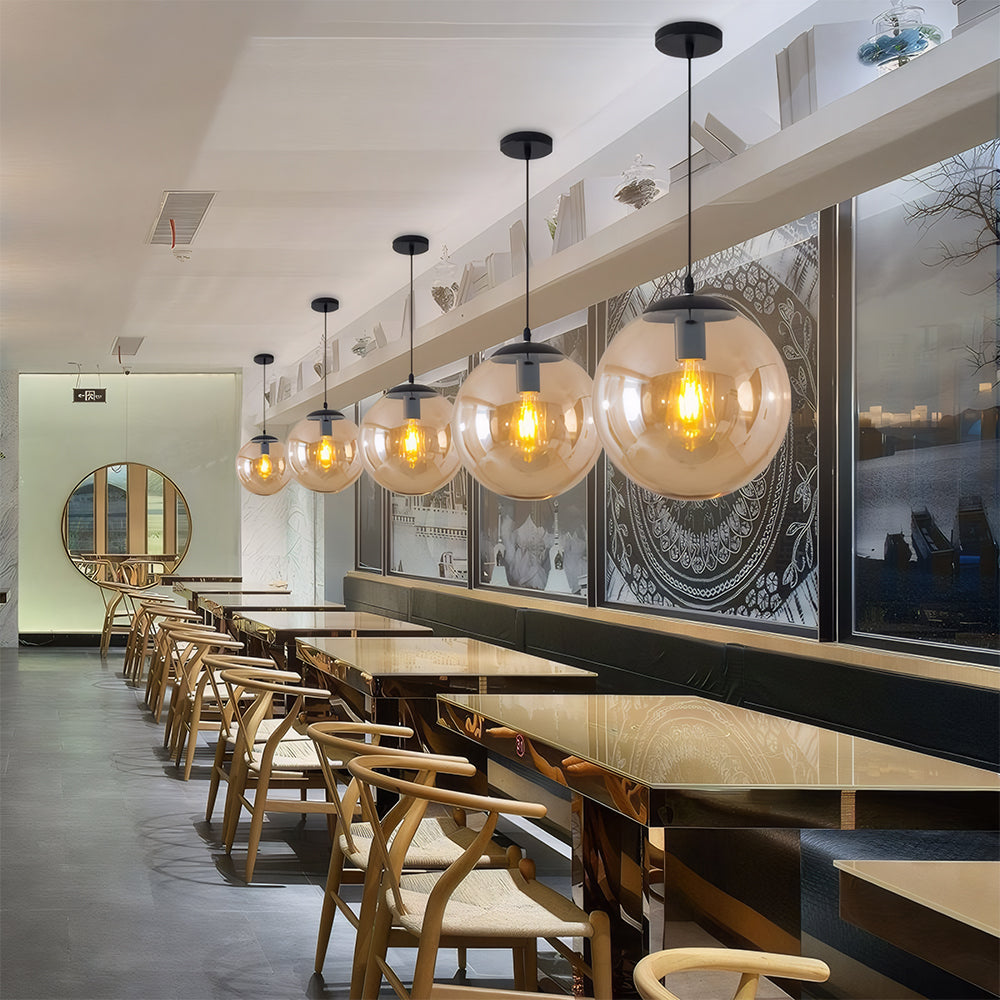Lampa Wisząca do Kuchni w Stylu Nordyckim | Okrągłe Lampa Sufitowa