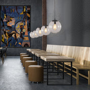 Lampa Wisząca do Kuchni w Stylu Nordyckim | Okrągłe Lampa Sufitowa
