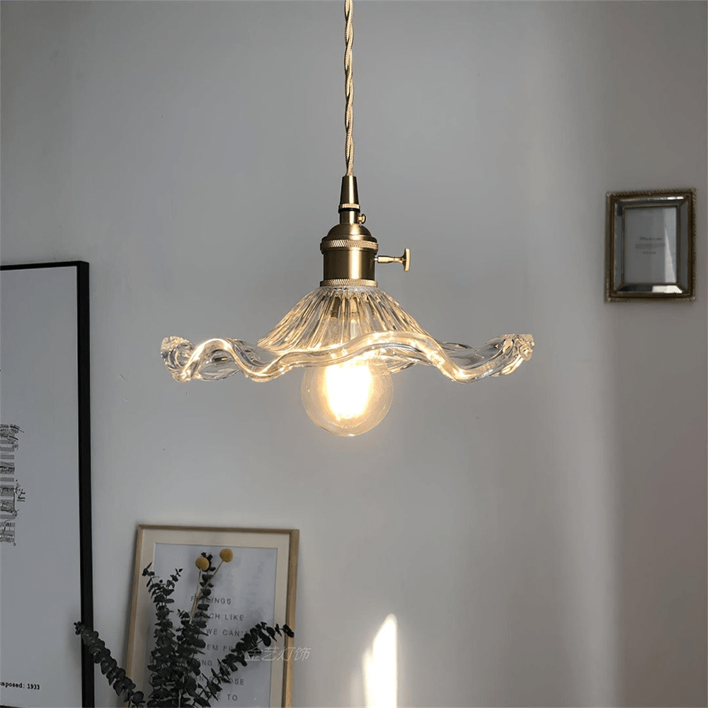 Lampa Wisząca w Kształcie Kwiatu Hibiskusa | Lampa Sufitowa
