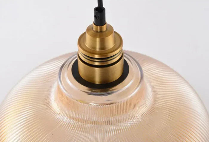 Lampa Wisząca w Paski Kryształowe | Lampa Sufitowa