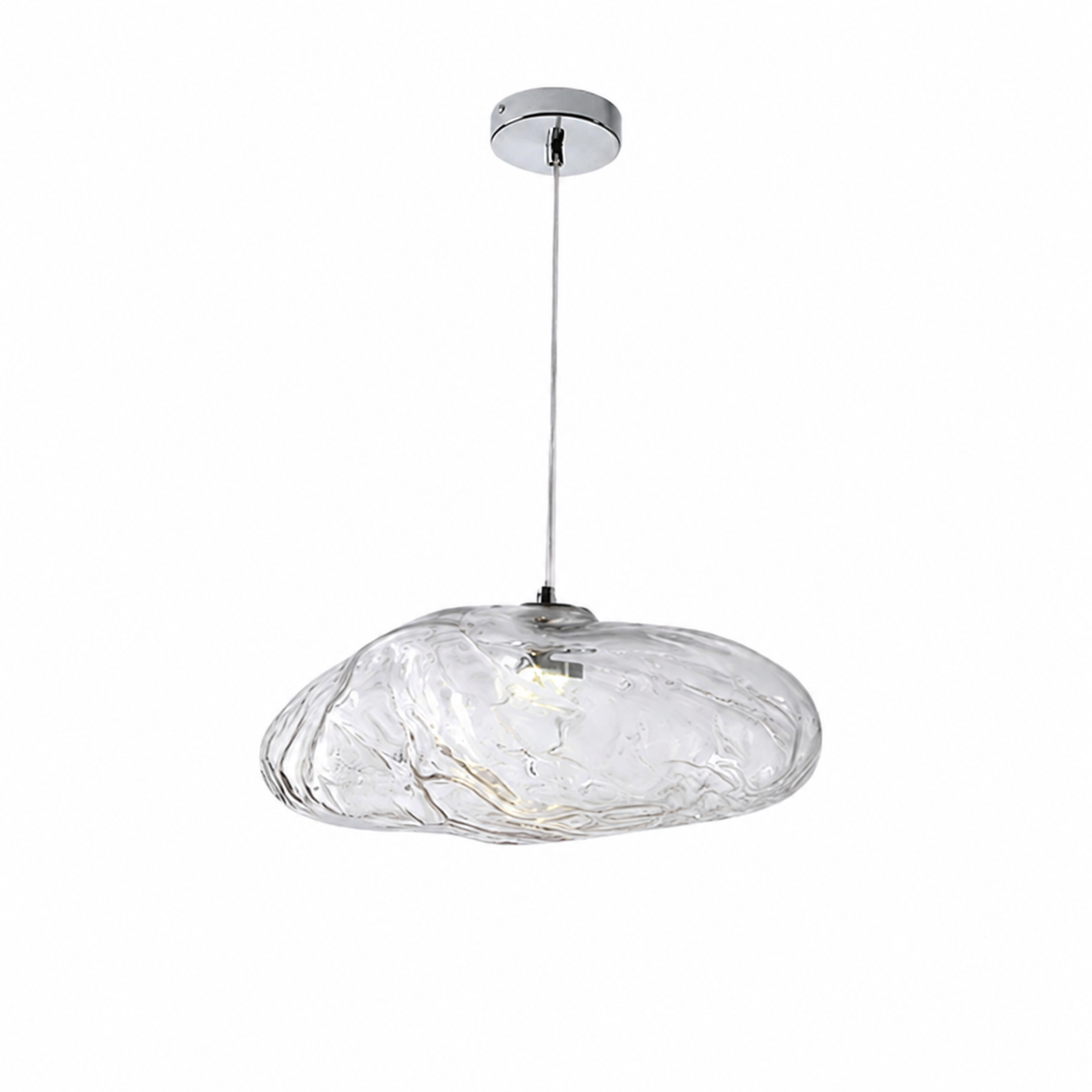 Lampa Wisząca ze Szkła – Organiczna Forma Inspirowana Chmurą