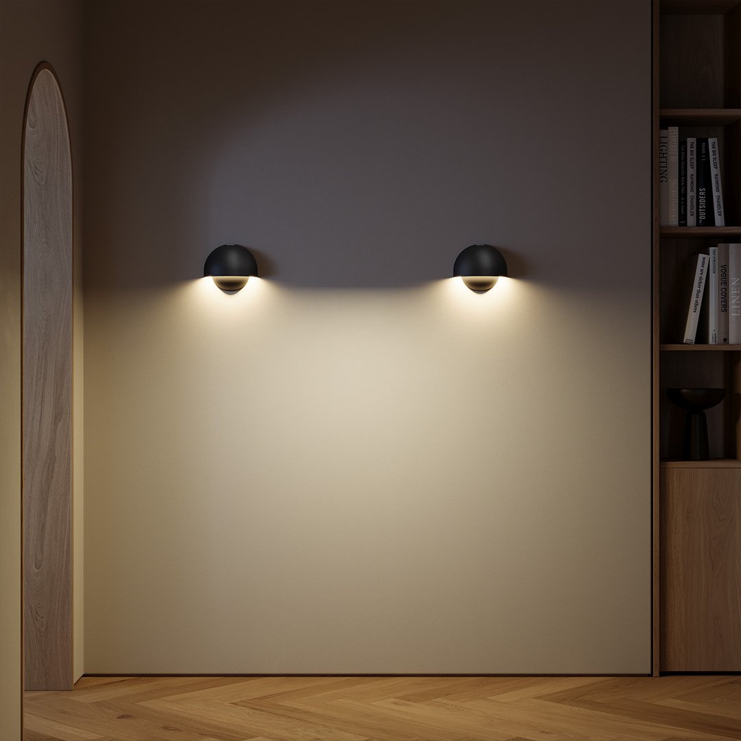 Lampa Ścienna LED – Aluminium z Ciepłym Światłem
