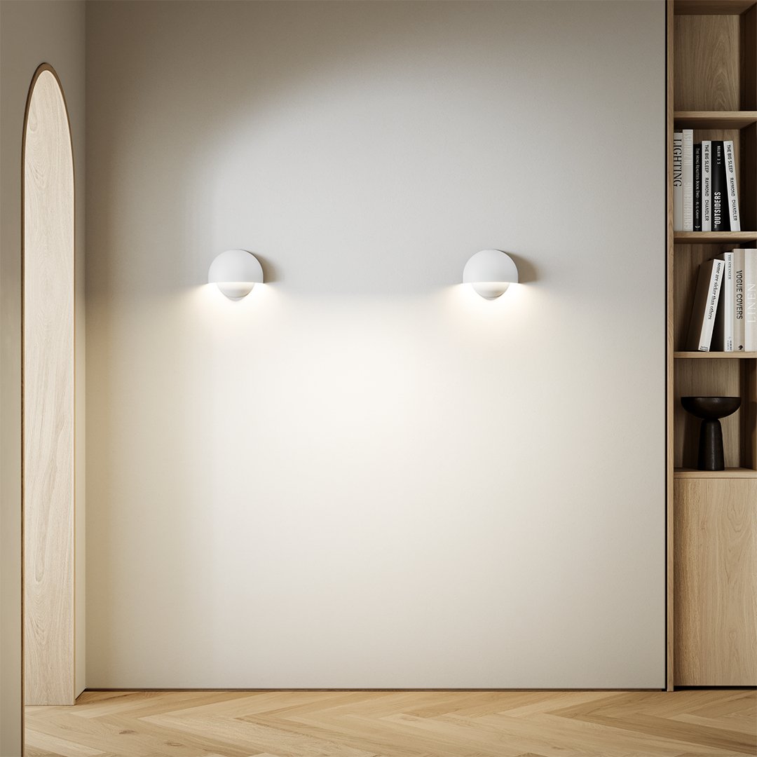 Lampa Ścienna LED – Aluminium z Ciepłym Światłem