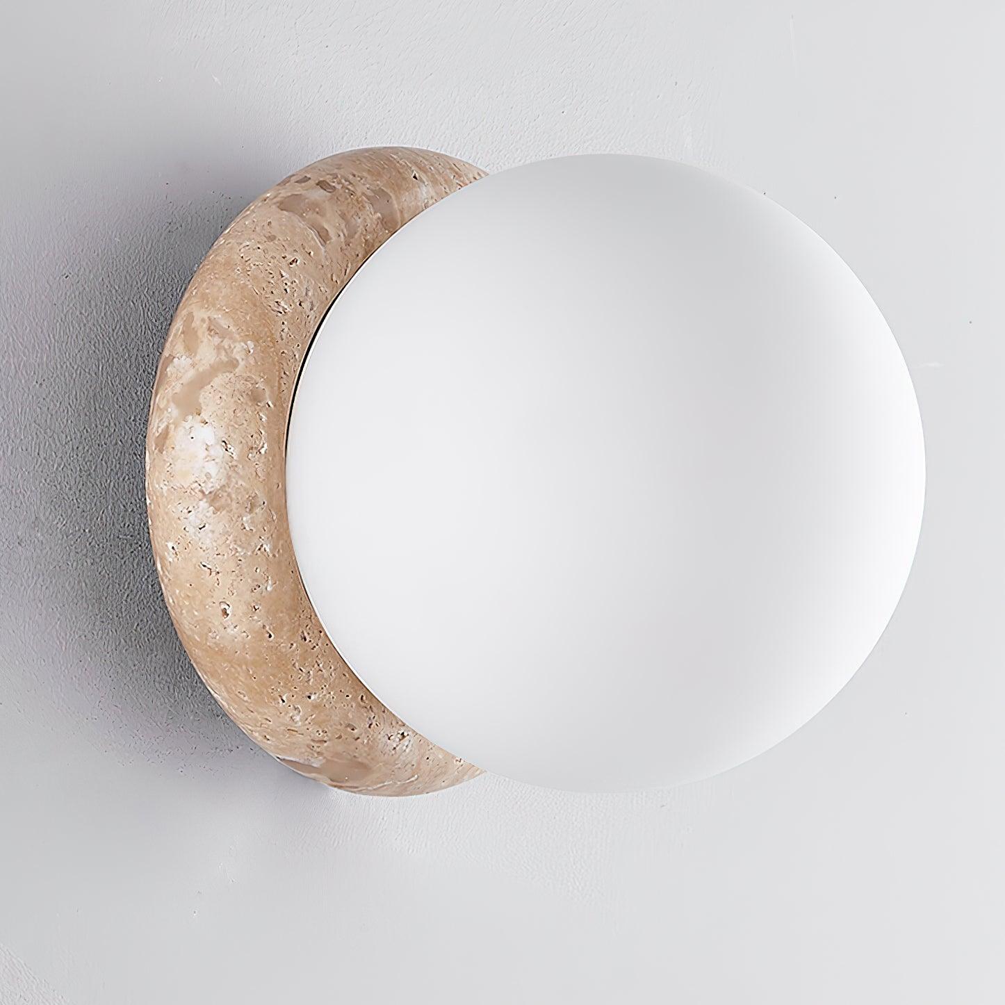 Lampa Ścienna Travertine – Organiczna Forma i Subtelne Oświetlenie