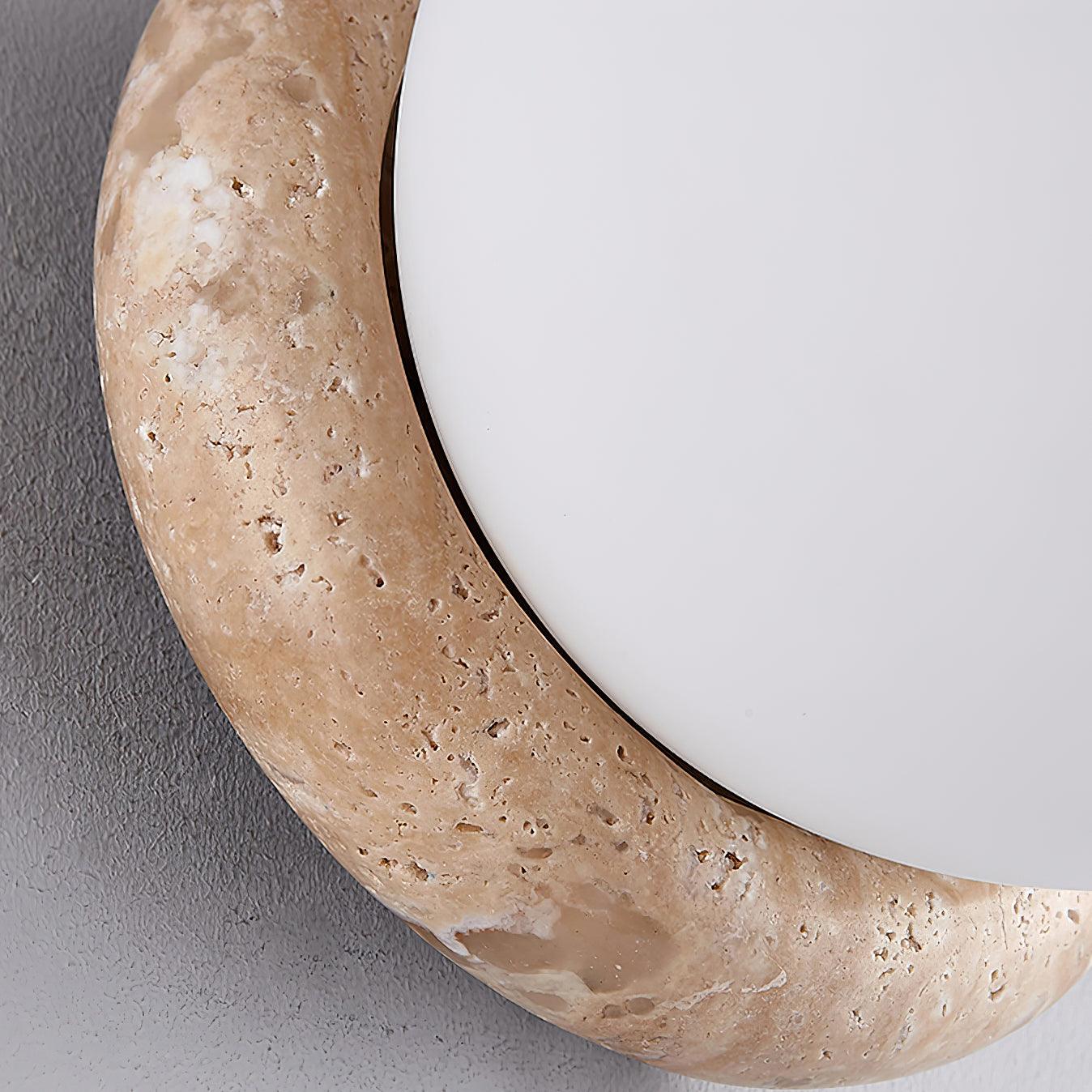 Lampa Ścienna Travertine – Organiczna Forma i Subtelne Oświetlenie