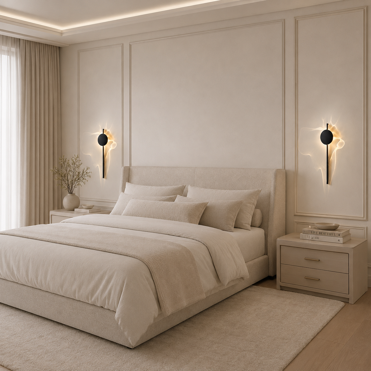 Lampa Ścienna Wave – Rzeźbiarska Forma i Falista Projekcja Światła