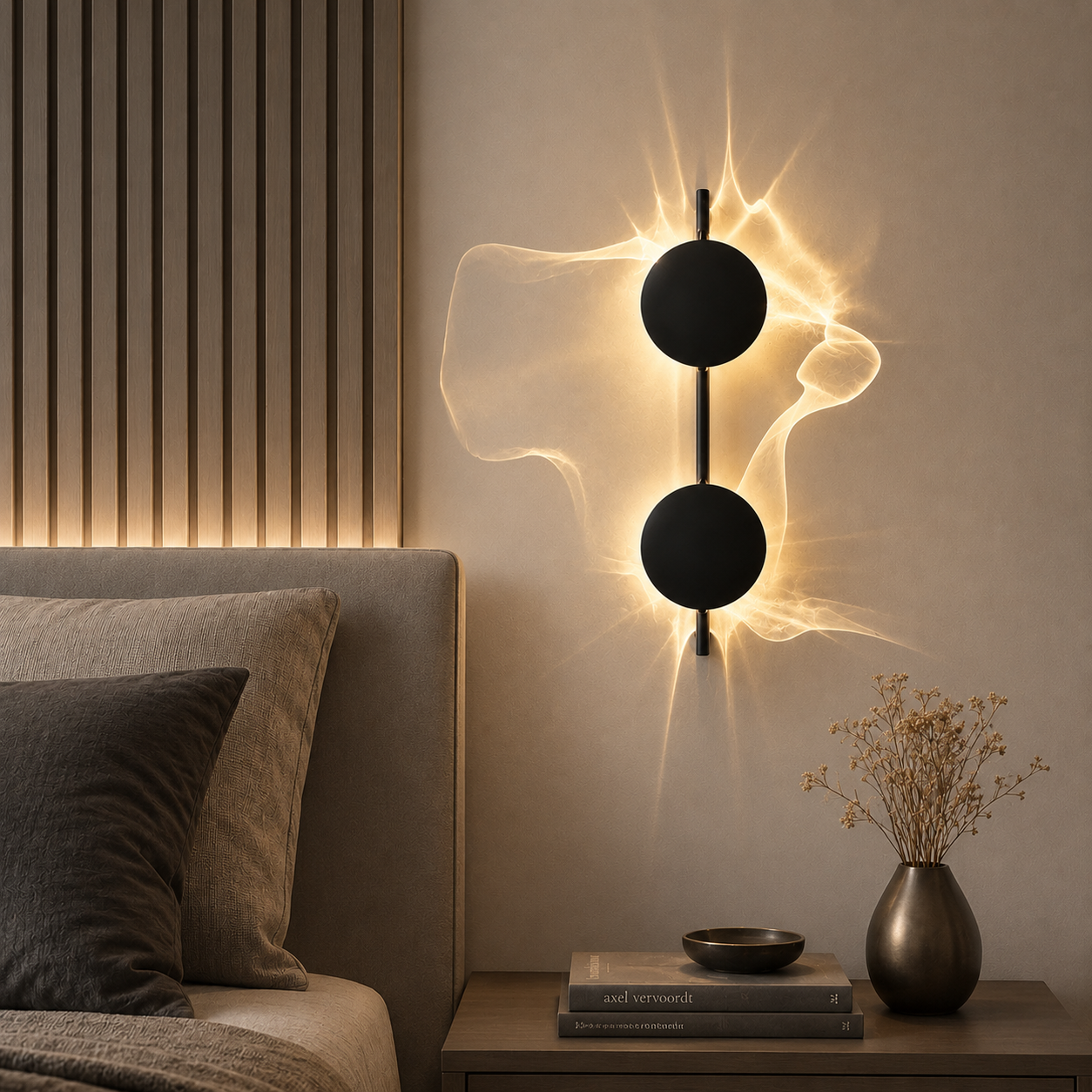 Lampa Ścienna Wave – Rzeźbiarska Forma i Falista Projekcja Światła
