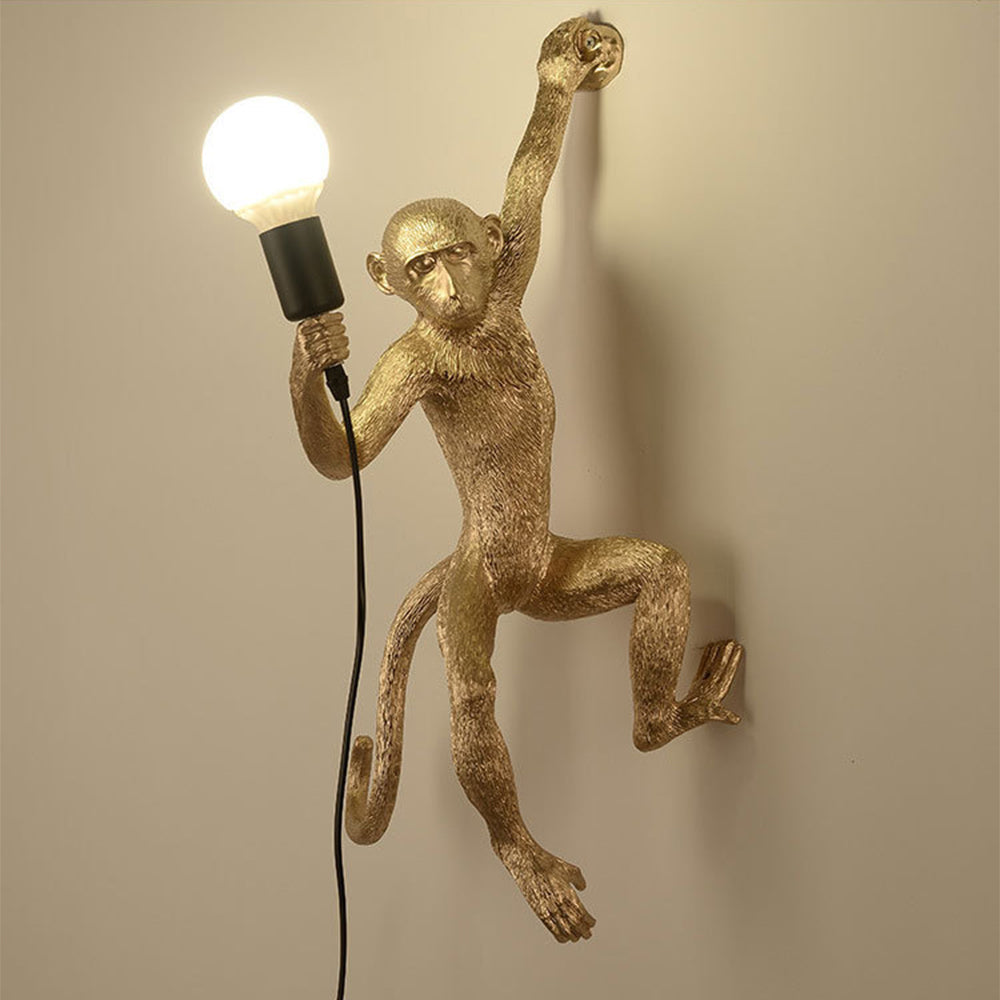 Lampa ścienna w Kształcie Wiszącej Małpki