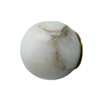 Alabaster Wall Lamp – Japandi, Natural Stone - Alabaster / 12 cm