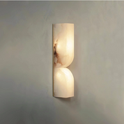 Lampa Ścienna z Alabastru – Naturalny Kamień i Miękkie Światło