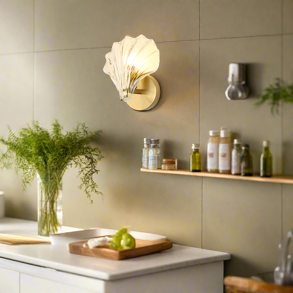 Lampa Ścienna z Ryflowanym Szkłem – Elegancka Forma i Ciepłe Światło