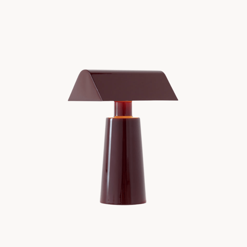 Lampa stołowa LED ze stali lakierowanej z portem USB i sterowaniem dotykowym
