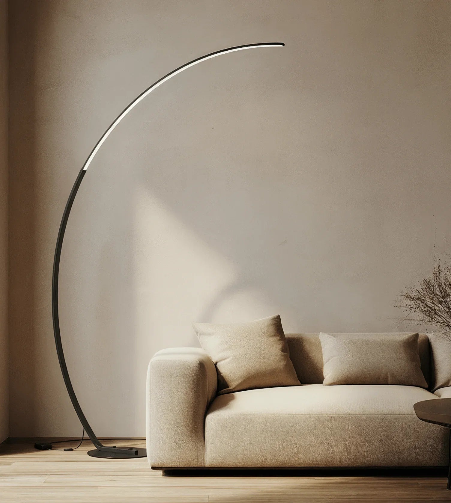 Lampa Łukowa LED – Czarna, Ściemnialna