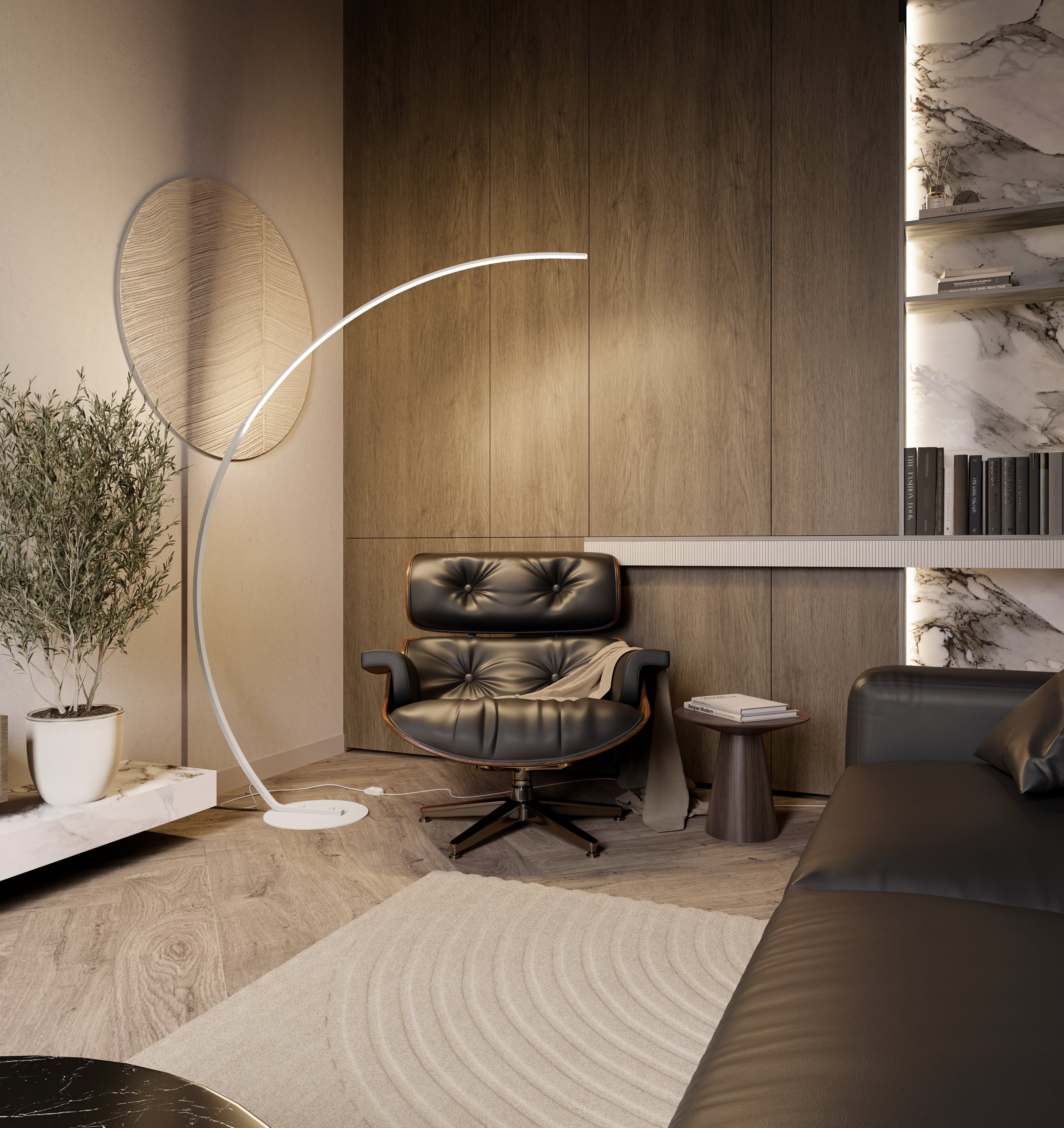 Lampa Łukowa LED – Czarna, Ściemnialna