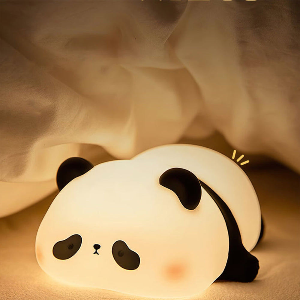 Lampka Nocna LED Panda z Silikonu