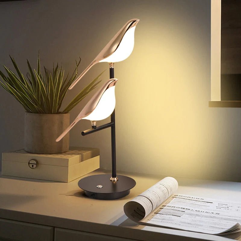 Lampka na Biurko w Kształcie Ptaka | Lampa LED