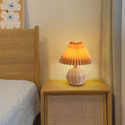 Lampka na Biurko z Plecionego Bambusa