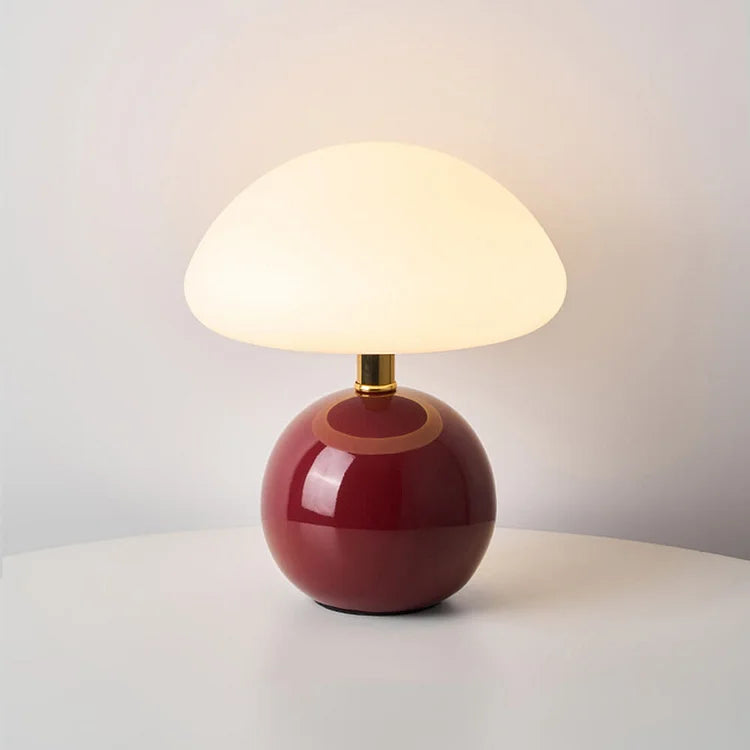 Lampka na Biurko z Podstawą Kulistą | lampy do sypialni