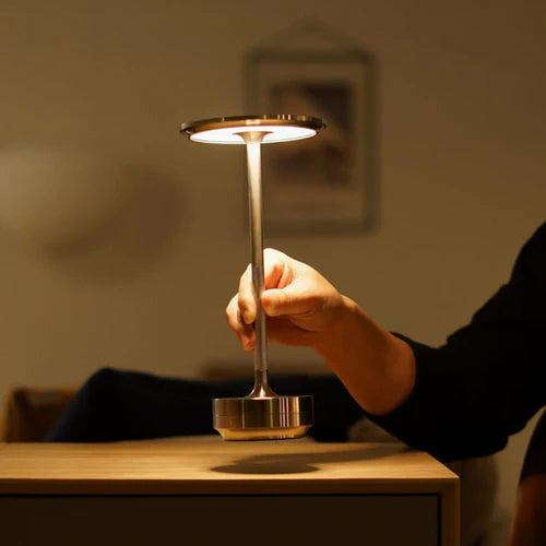 Luksusowa Bezprzewodowa Lampka na Biurko | Lampa Nocna