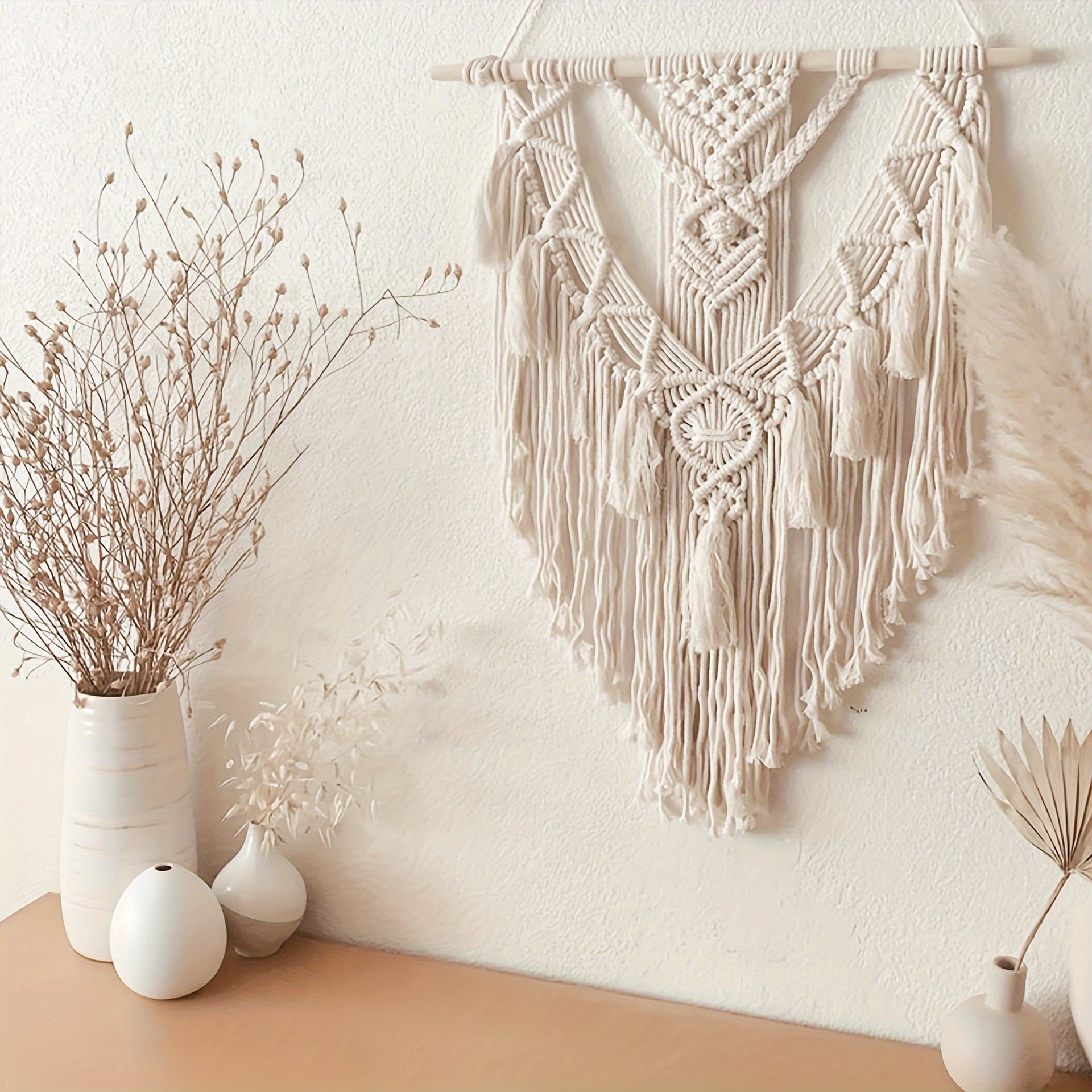 Makrama Ścienna Boho – Ręcznie Tkana Dekoracja