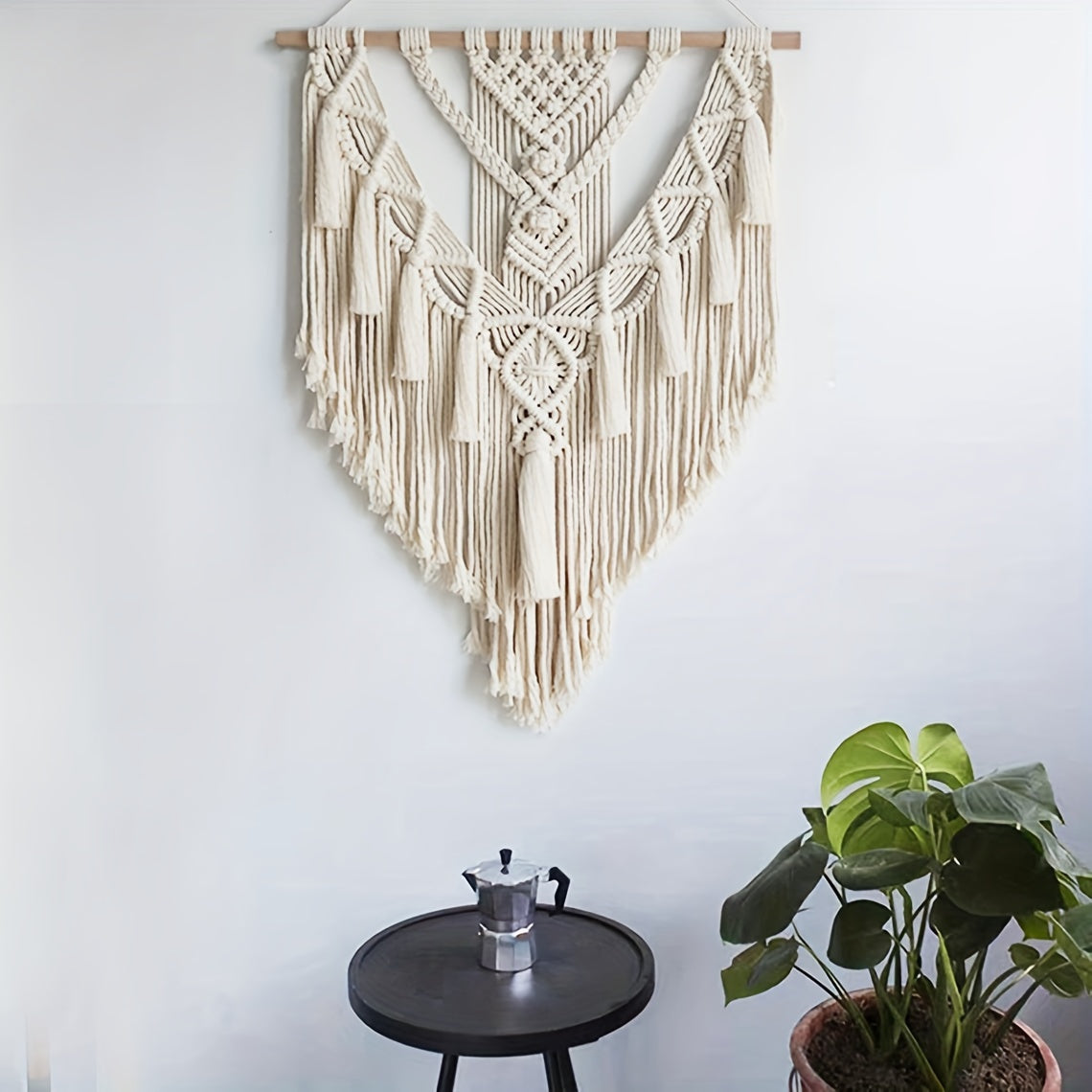 Makrama Ścienna Boho – Ręcznie Tkana Dekoracja