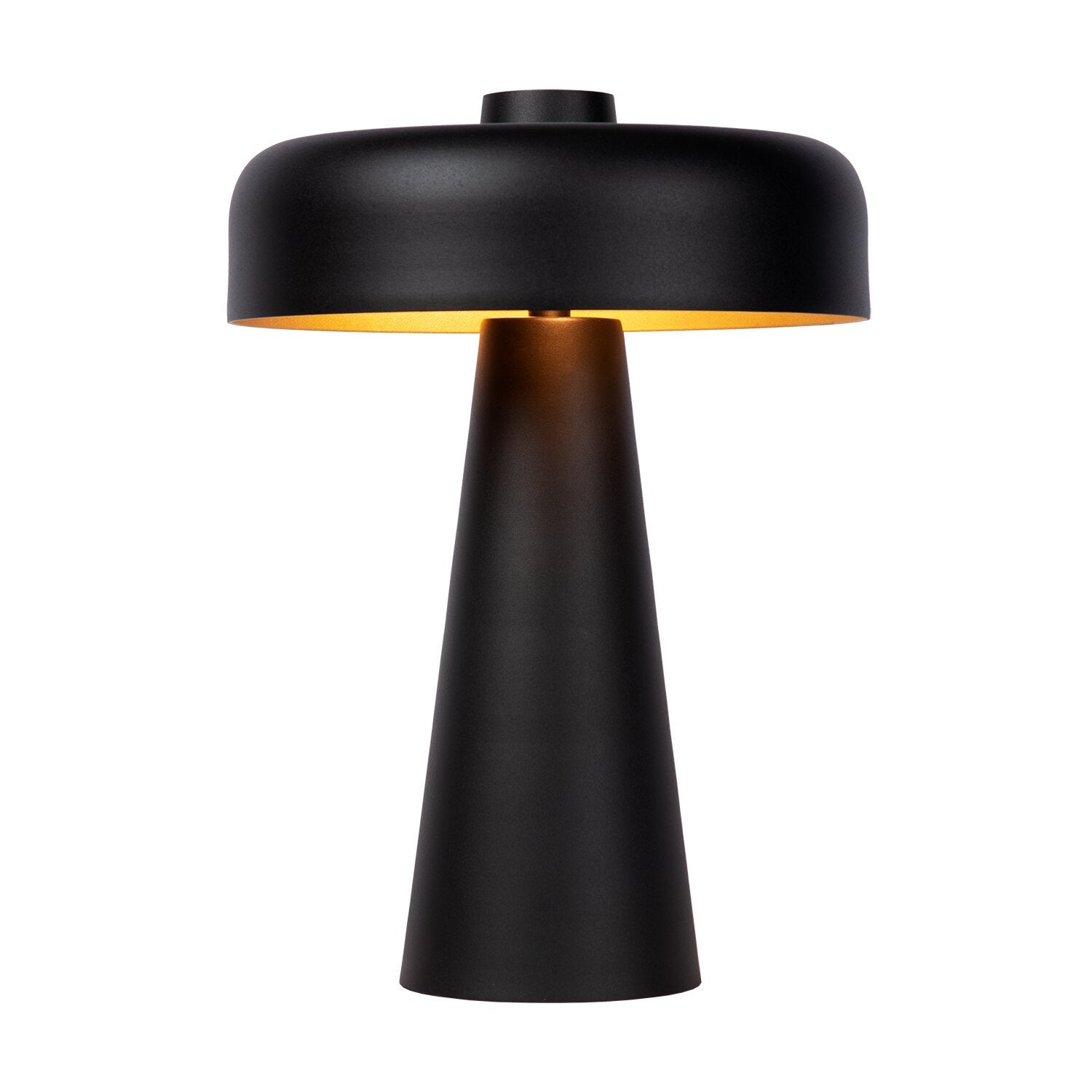 Metalowa lampa stołowa w stylu retro