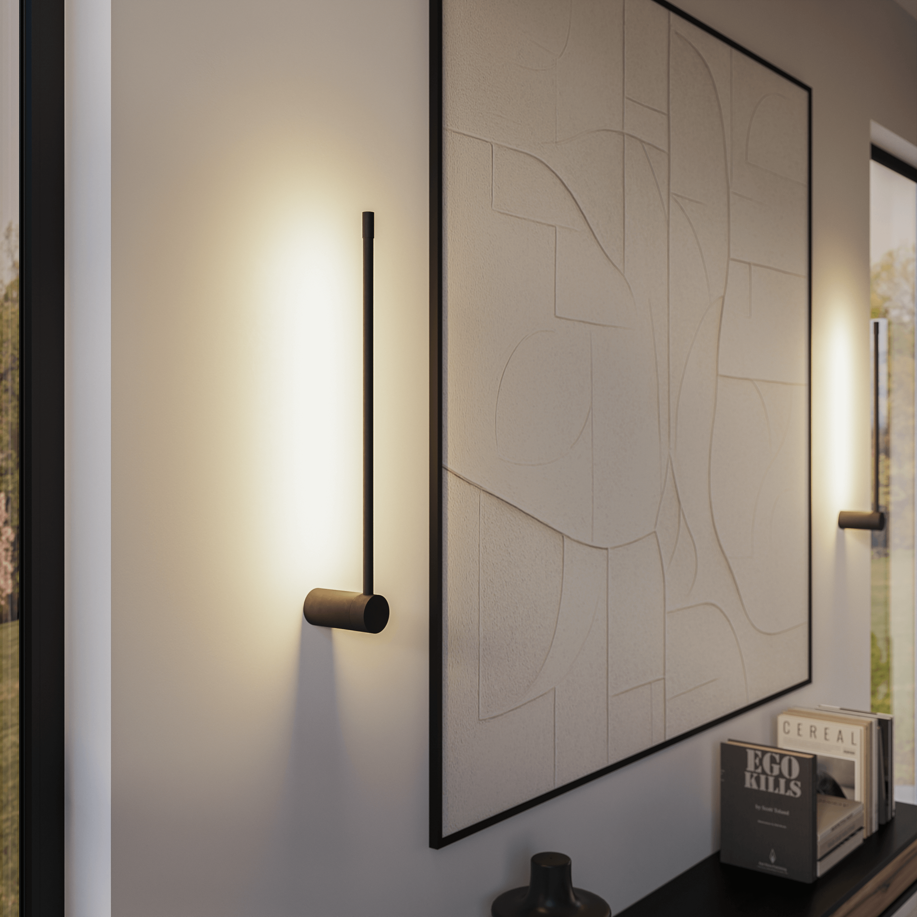 Minimalistyczna Lampa LED – Ciepłe Światło i Smukła Forma