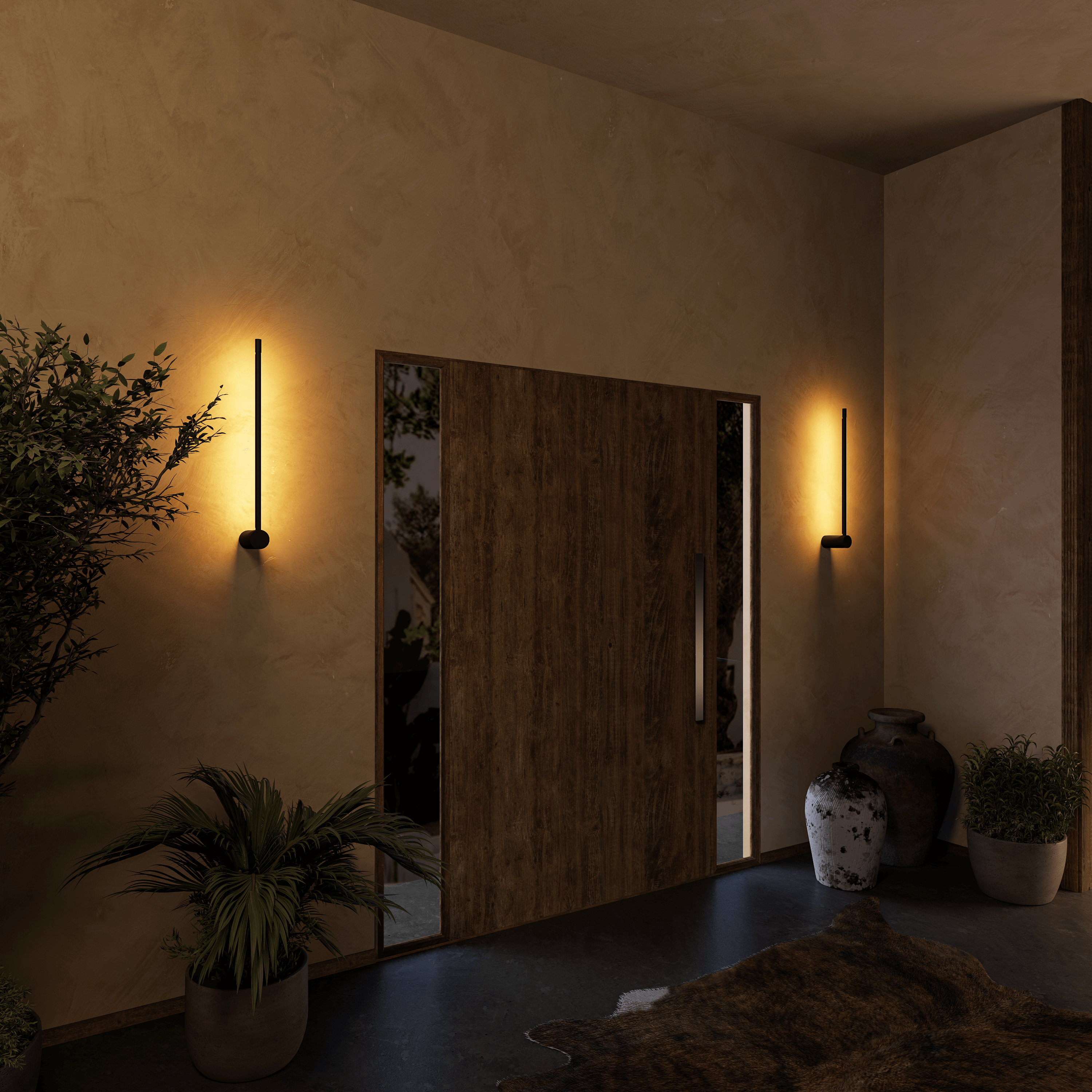 Minimalistyczna Lampa LED – Ciepłe Światło i Smukła Forma