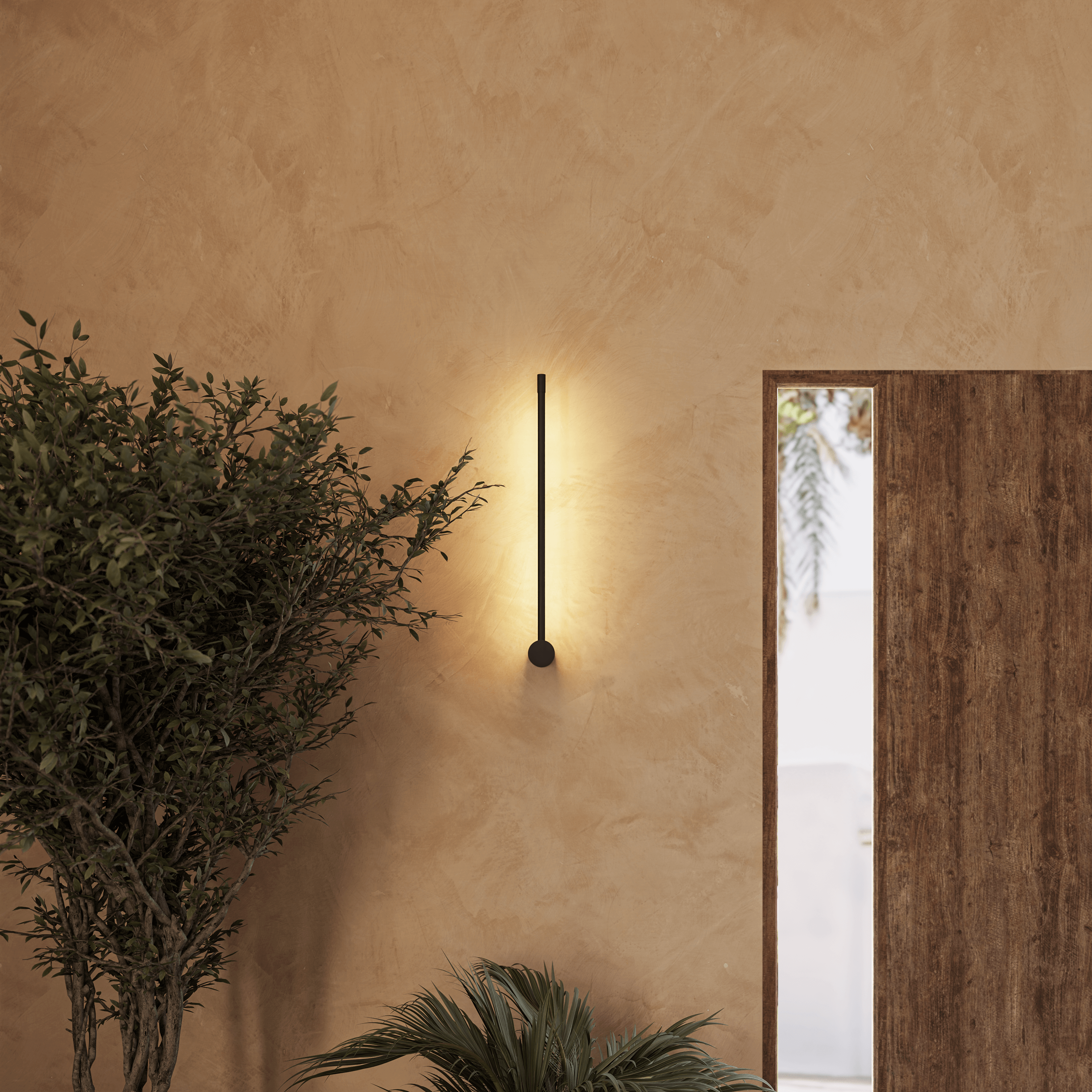 Minimalistyczna Lampa LED – Ciepłe Światło i Smukła Forma