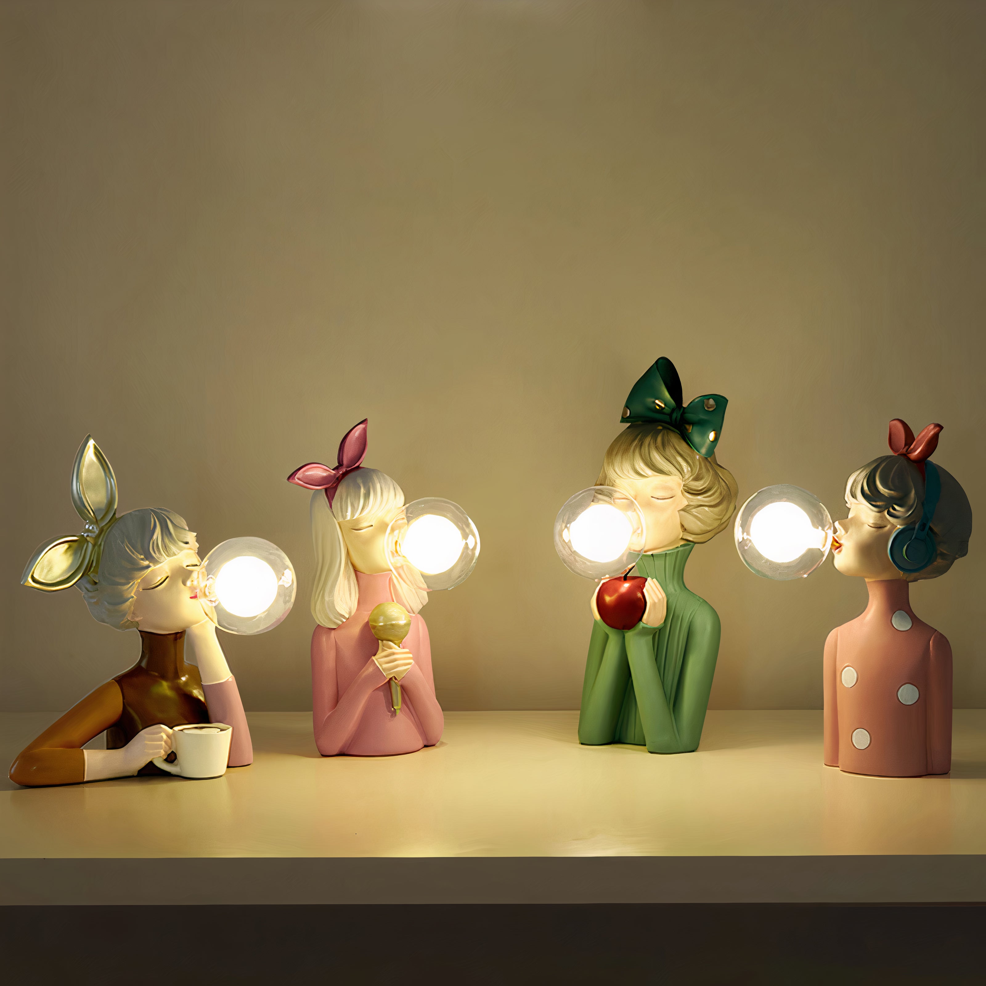 Lampka na Biurko LED Figurka | Lampy do Sypialni