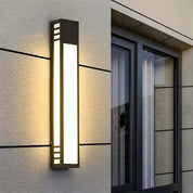 Nowoczesna Czarna Zewnętrzna Lampa Ścienna LED IP55