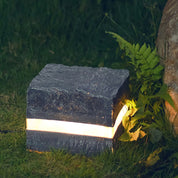 Nowoczesna Lampa Ogrodowa LED w Kształcie Kamienia