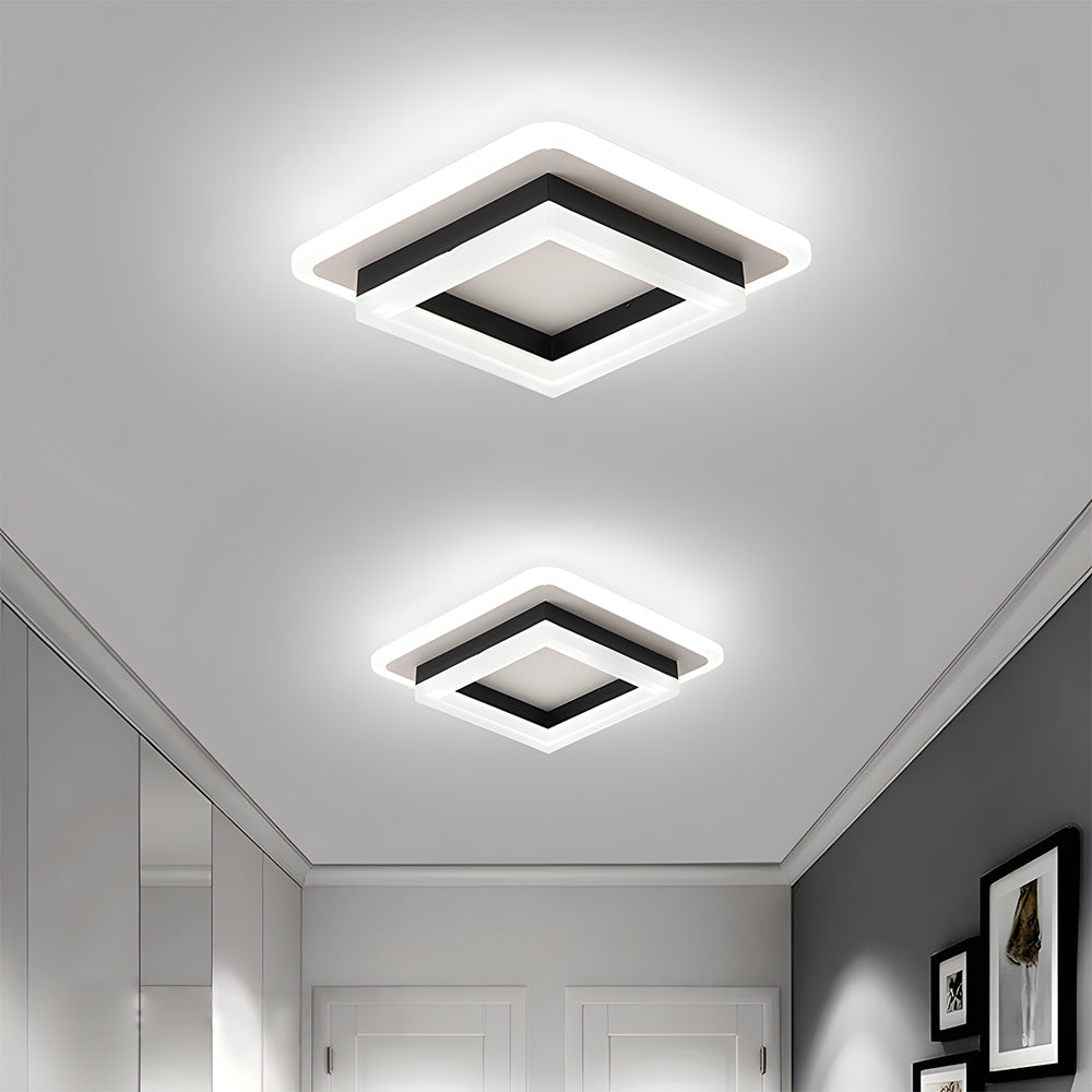 Nowoczesna Lampa Sufitowa w Kształcie Kwadratu | Lampa LED