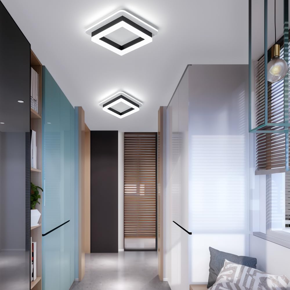 Nowoczesna Lampa Sufitowa w Kształcie Kwadratu | Lampa LED