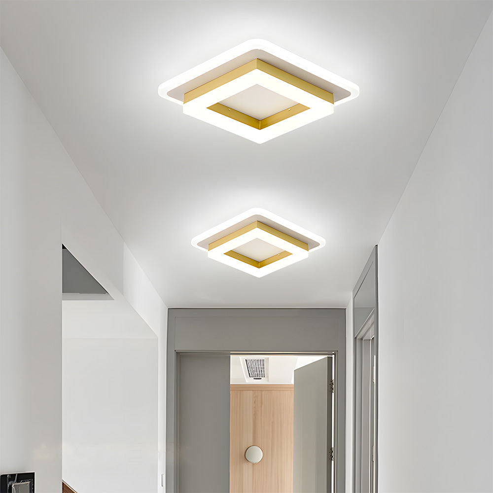 Nowoczesna Lampa Sufitowa w Kształcie Kwadratu | Lampa LED