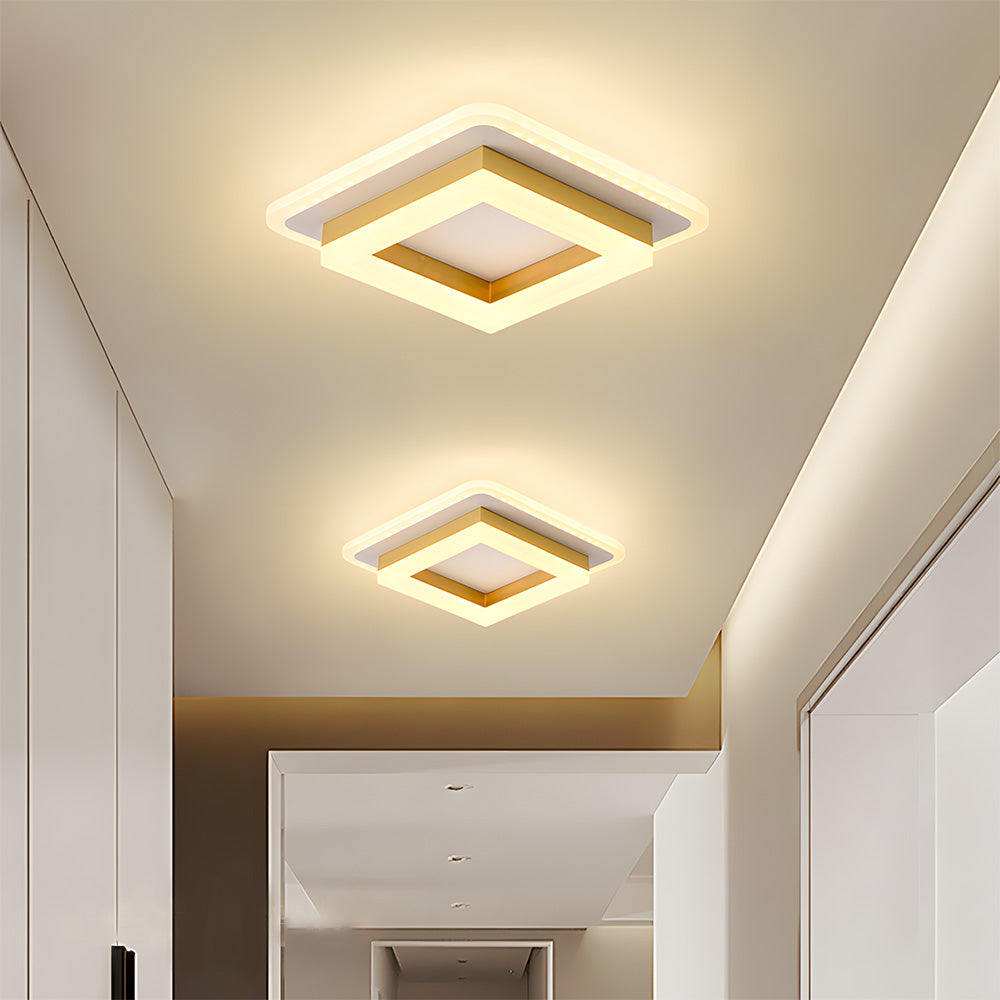 Nowoczesna Lampa Sufitowa w Kształcie Kwadratu | Lampa LED