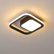 Nowoczesna Lampa Sufitowa z Podwójnym Pierścieniem