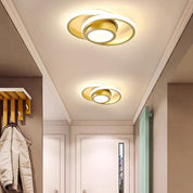 Nowoczesna Lampa Sufitowa z Podwójnym Pierścieniem