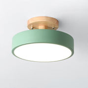 Nowoczesna Okrągła Lampa Sufitowa LED Półnatynkowa