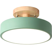 Nowoczesna Okrągła Lampa Sufitowa LED Półnatynkowa