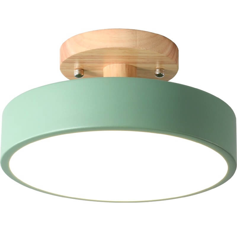 Nowoczesna Okrągła Lampa Sufitowa LED Półnatynkowa