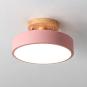 Nowoczesna Okrągła Lampa Sufitowa LED Półnatynkowa