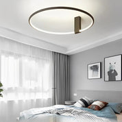 Nowoczesna Okrągła Lampa Sufitowa LED z Pierścieniem
